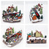 Animated Christmas Village with Train Station Musical Light-up Snowy Scene